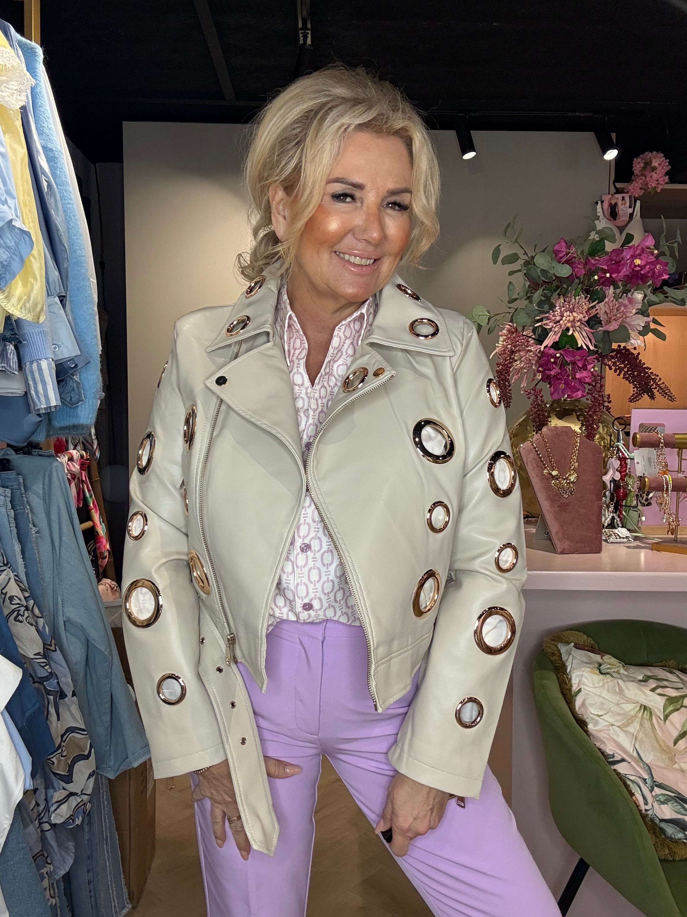 Jack Leatherlook Beige